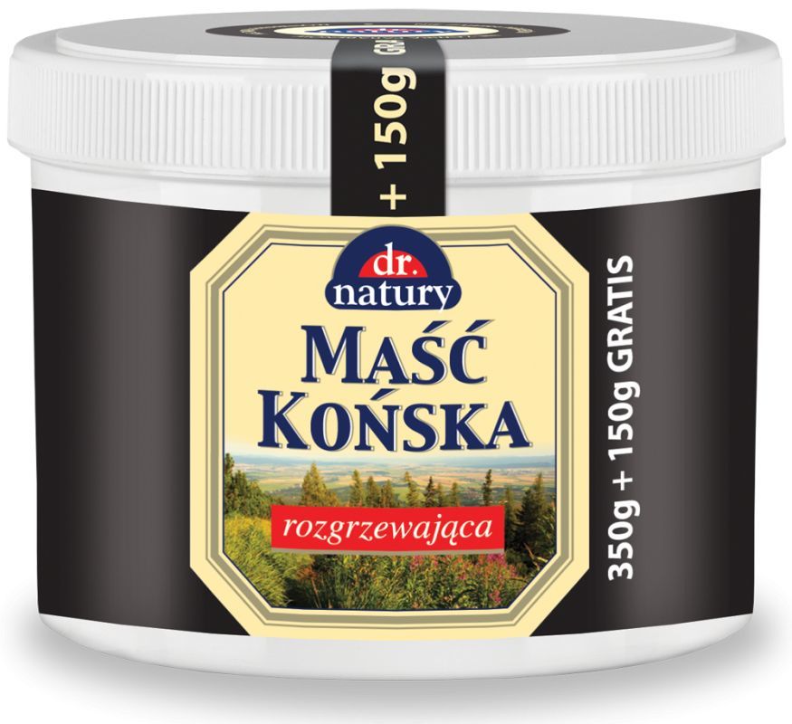 Końska maść rozgrzewająca żel, 350 g + 150 g