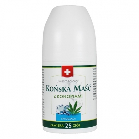 Końska Maść z Konopiami Chłodząca 90 ml (roll-on)
