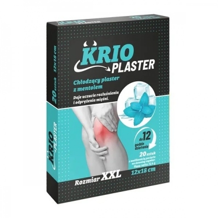 Krio Plaster Chłodzący plaster z mentolem 20 szt.