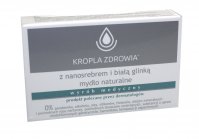 KROPLA ZDROWIA Mydło naturalne z nanosrebrem i białą glinką 100 g
