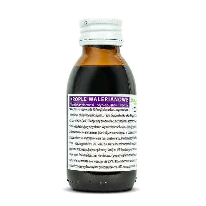 Herbapol krople walerianowe płyn doustny o działaniu uspokajającym, 100 ml