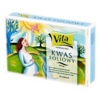 Kwas foliowy Vita 400 mcg tabletki, 30 szt.