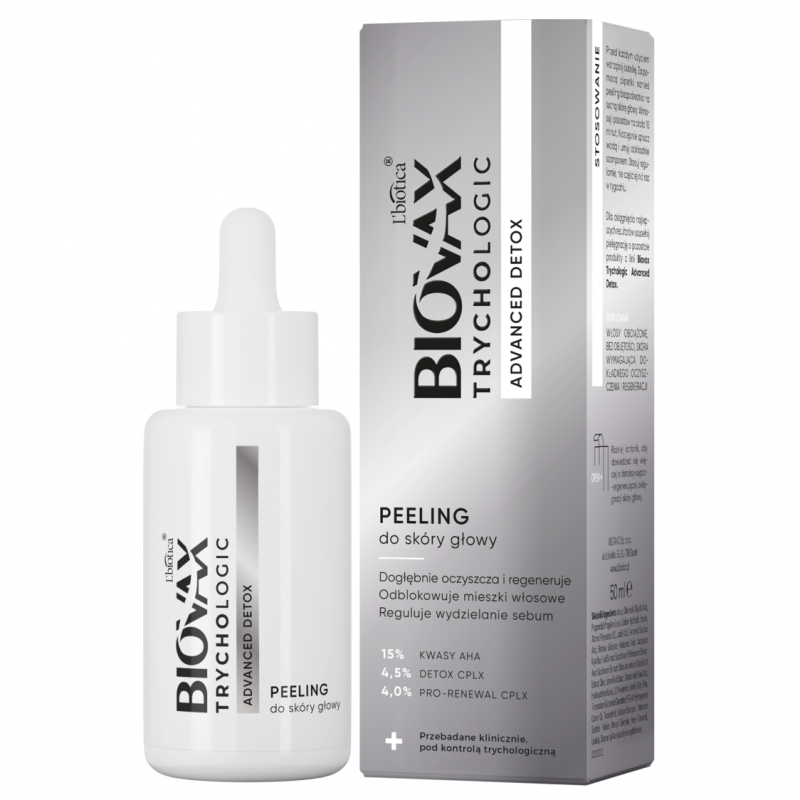 L'Biotica Biovax Trychologic Advanced Detox peeling do skóry głowy, 50 ml