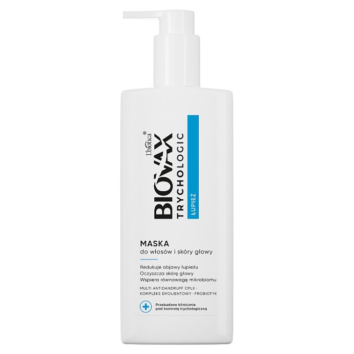 L'Biotica Biovax Trychologic Łupież maska do włosów i skóry głowy, 200 ml