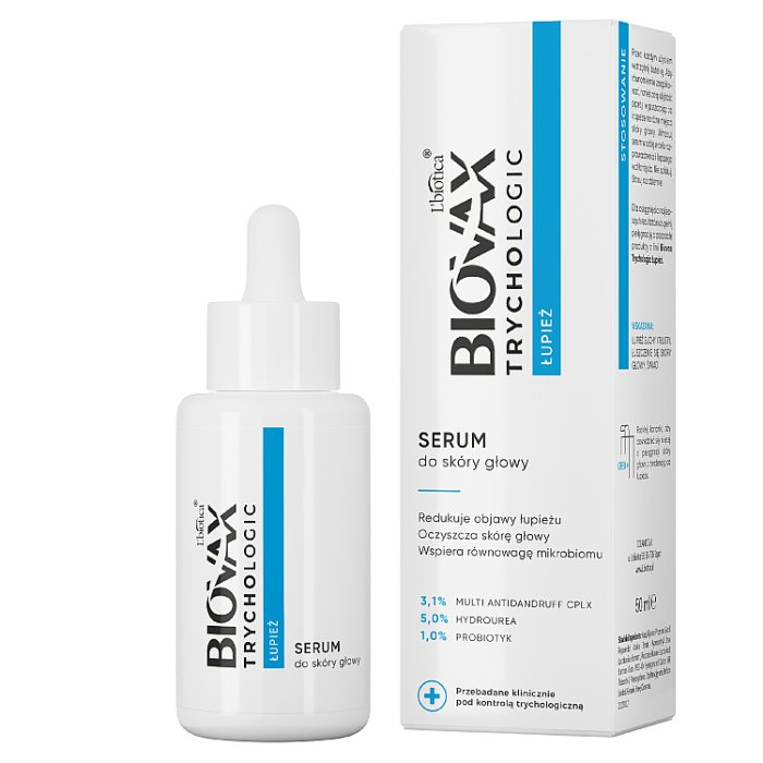 L'Biotica Biovax Trychologic Łupież serum do skóry głowy, 50 ml