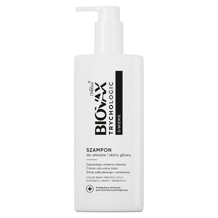 L'Biotica Biovax Trychologic Siwienie szampon do włosów i skóry głowy, 200 ml