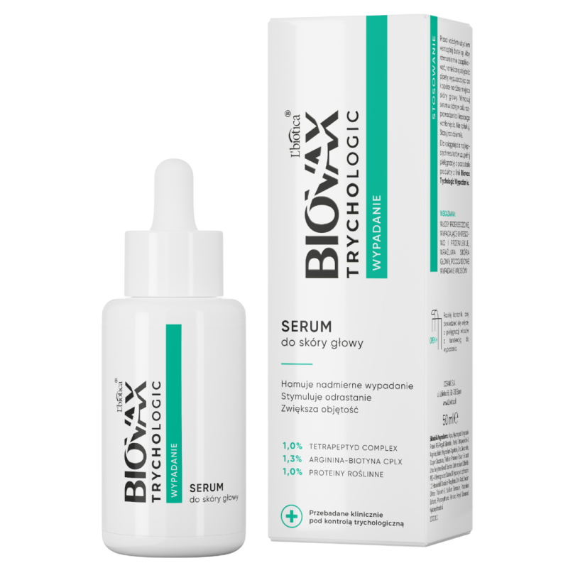 L'Biotica Biovax Trychologic Wypadanie serum do skóry głowy, 50 ml
