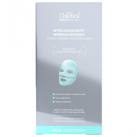 L'Biotica Estetic Clinic Acid Treatment Wygłądzająco-normalizująca Dermo-maska hydrożelowa 1 szt