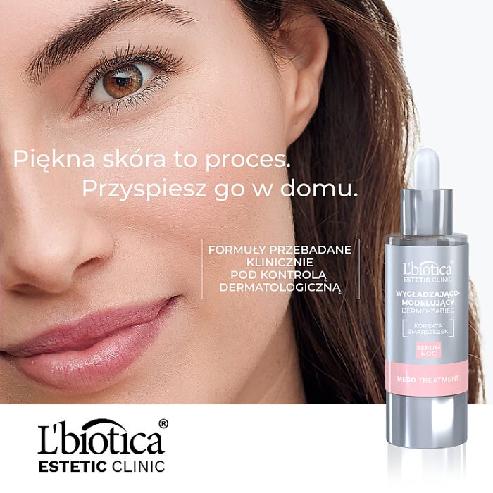 L'Biotica Estetic Clinic Meso Treatment Wygładzająco-modelujący Dermo-zabieg Serum Noc 30 ml