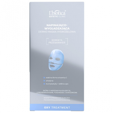 L'Biotica Estetic Clinic Oxy Treatment Napinająco-wygładzająca Dermo-maska hydrożelowa 1 szt.