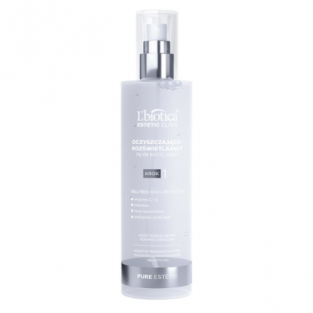 L'Biotica Estetic Clinic Pure Estetic Oczyszczająco-rozświetlający Płyn micelarny 200 ml