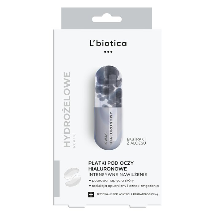 L'Biotica Hialuronowe płatki pod oczy Intensywne Nawilżanie, 3 pary