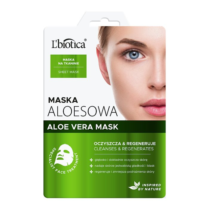 L'Biotica Maska Aloesowa na tkaninie 23 ml