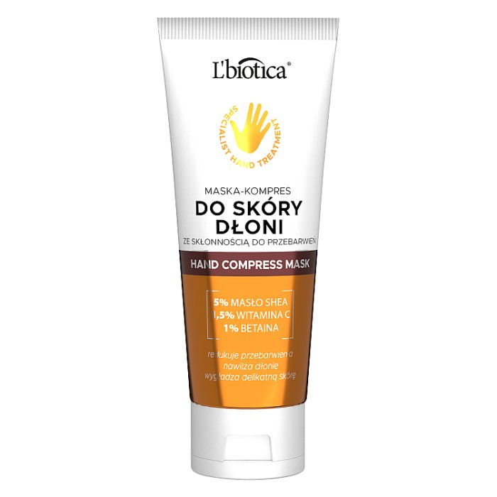 L'Biotica Maska-kompres do skóry dłoni ze skłonnością do przebawień 75 ml