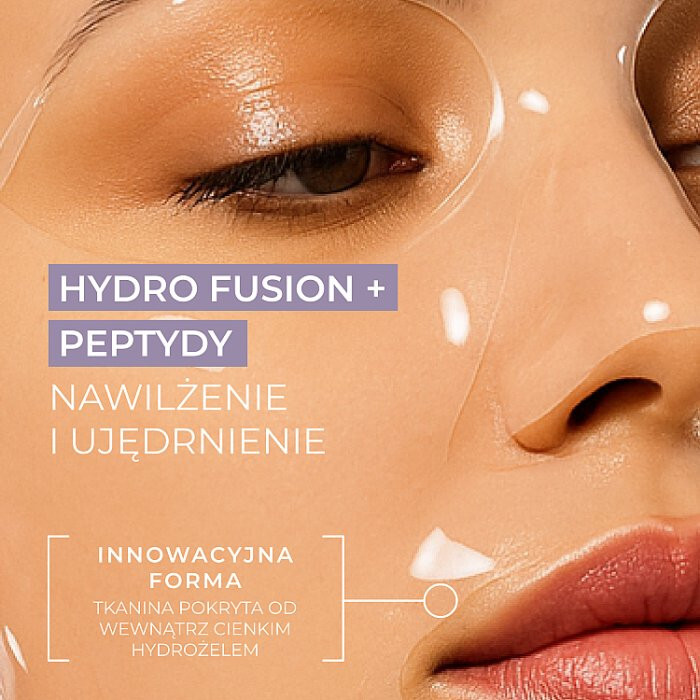 L'biotica PGA Hydro Fusion hydrożelowa maska do twarzy z peptydami, 1 szt.