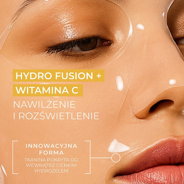L'biotica PGA Hydro Fusion hydrożelowa maska do twarzy z witaminą C, 1 szt.
