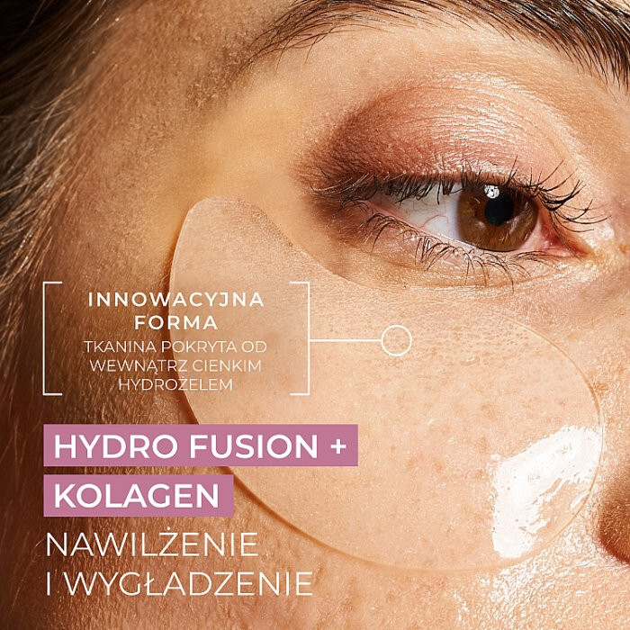 L'biotica PGA Hydro Fusion hydrożelowe płatki pod oczy z kolagenem, 2 szt.