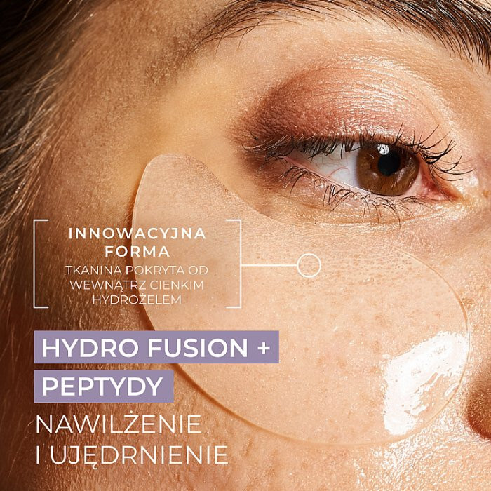 L'biotica PGA Hydro Fusion hydrożelowe płatki pod oczy z peptydami, 2 szt.