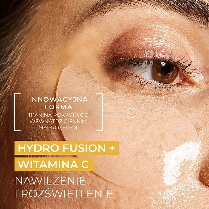 L'biotica PGA Hydro Fusion hydrożelowe płatki pod oczy z witaminą C, 2 szt.