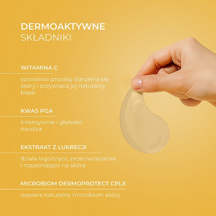 L'biotica PGA Hydro Fusion hydrożelowe płatki pod oczy z witaminą C, 2 szt.