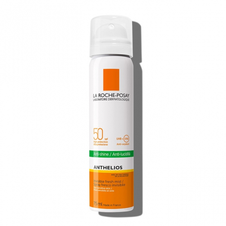 LA ROCHE ANTHELIOS Mgiełka do twarzy przeciw błyszczeniu się SPF50+ 75 ml/ Opalanie