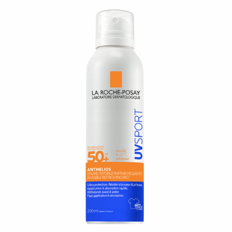 La Roche-Posay Anthelios UV Sport Niewidoczna mgiełka odświeżająca SPF 50+, 200 ml