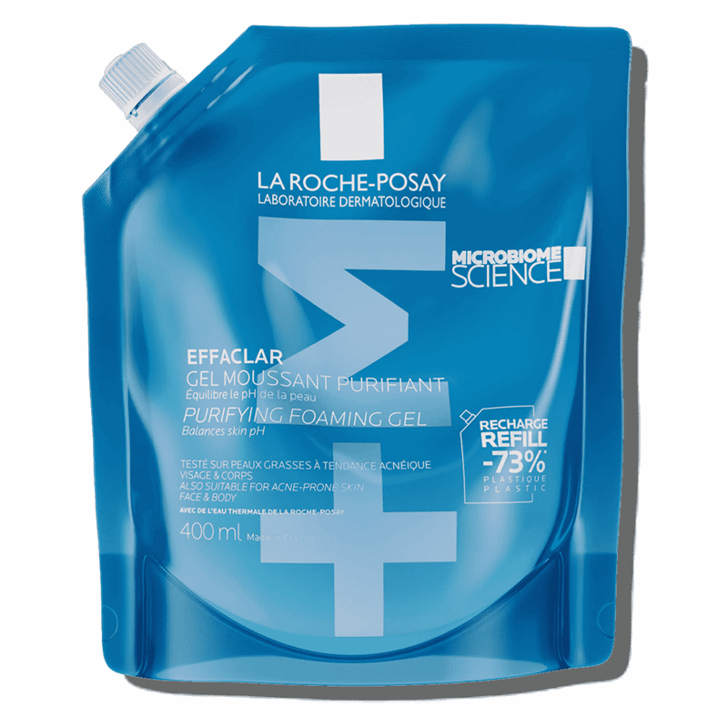 La Roche-Posay Effaclar żel oczyszczający dla skóry skłonnej do trądziku Refill, 400 ml