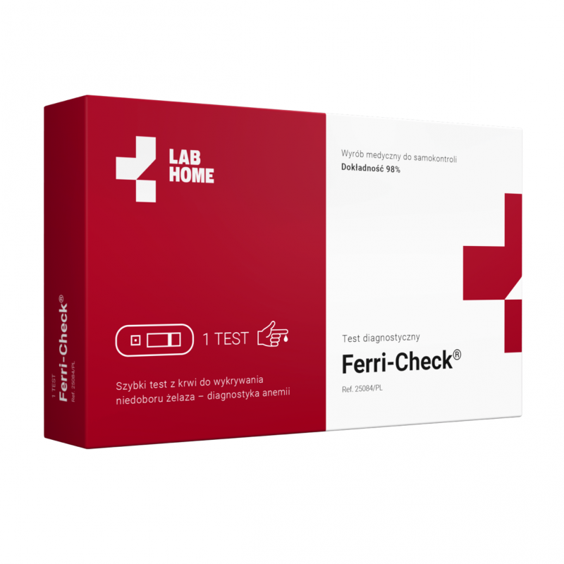 Lab Home Ferri-Check Test do wykrywania niedoboru żelaza, 1 szt.
