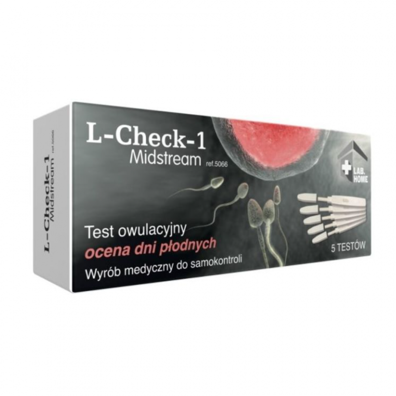 Lab Home L-Check-1 Midstream Test owulacyjny, 5 szt.