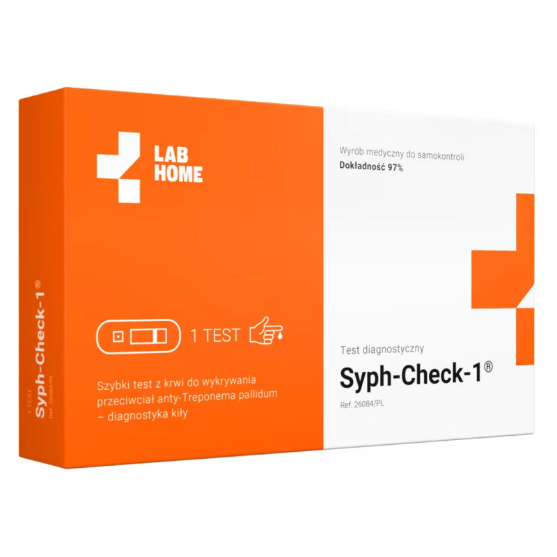Lab Home Syph-Check-1 Test na kiłę, 1 szt.