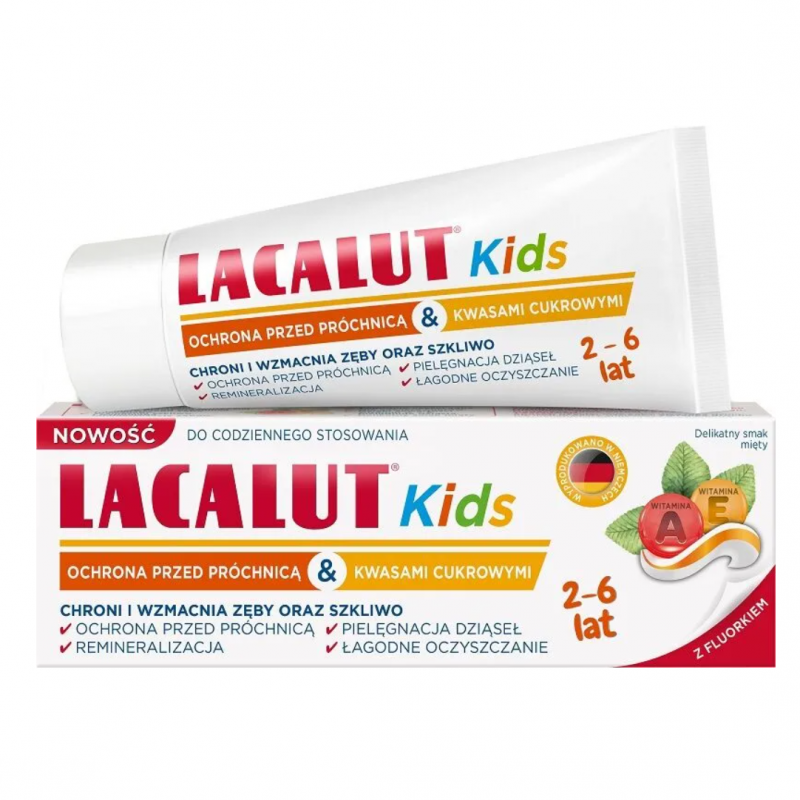 Lacalut Kids pasta do zębów dla dzieci od 2-6 lat, 55 ml