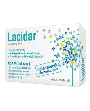 Lacidar 20 tabletek