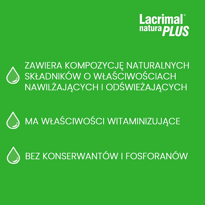 Lacrimal Natura Plus krople do oczu 10 ml