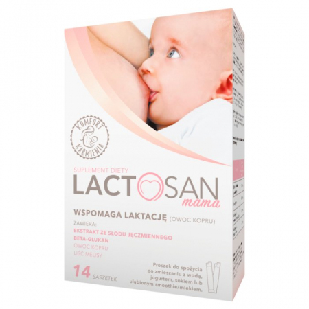 Lactosan Mama 14 saszetek z proszkiem / Wspomaga laktację