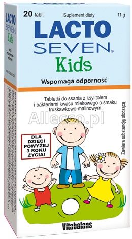 LactoSeven Kids tabletki do ssania, 20 szt.