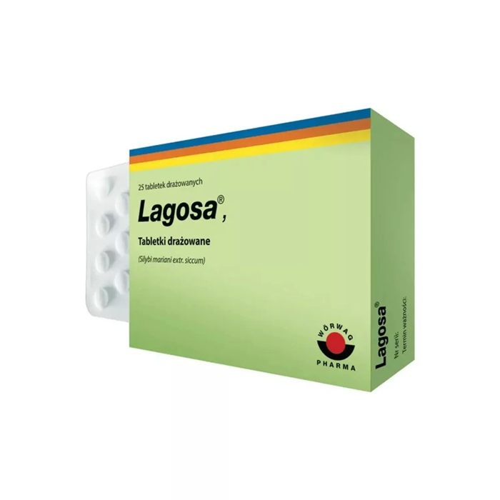 Lagosa 150 mg tabletki drażowane na regenerację watroby, 25 szt.