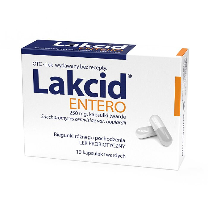 Lakcid Entero 250 mg 10 kapsułek twardych