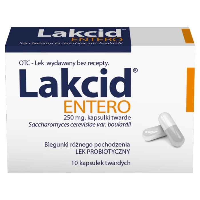 Lakcid Entero 250 mg 10 kapsułek twardych