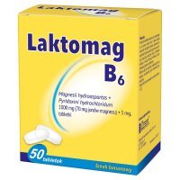 Laktomag B6 (smak bananowy) 50 tabl.