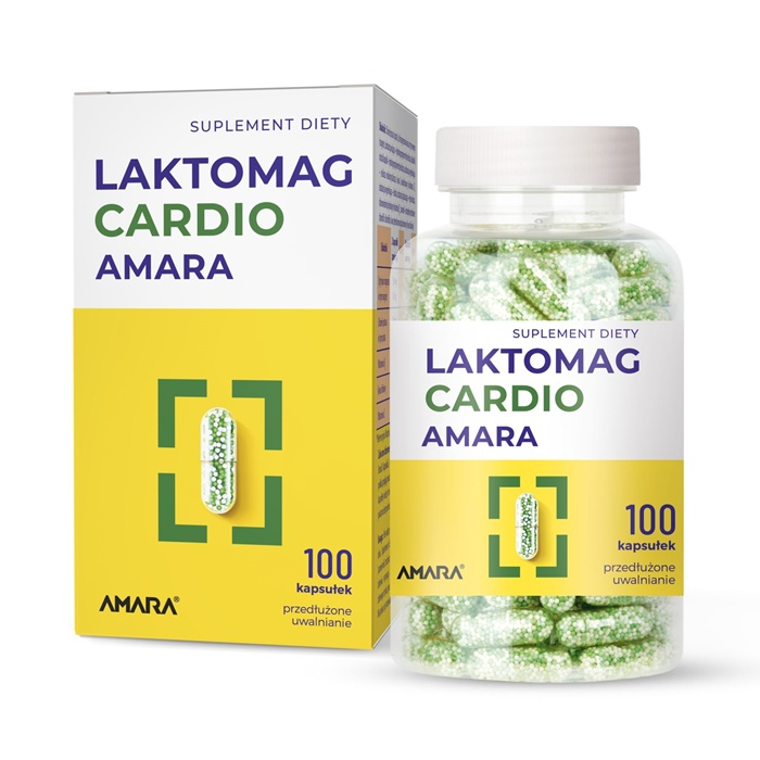 Laktomag Cardio Amara kapsułki o przedłużonym uwalnianiu, 100 szt.