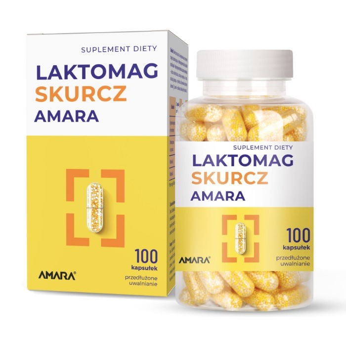 Laktomag Skurcz Amara kapsułki o przedłużonym uwalnianiu, 100 szt.