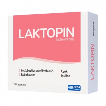 Laktopin kapsułki z kulturami bakterii kwasu mlekowego na zdrową skórę, 30 szt.