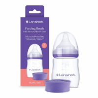 Lansinoh Butelka do karmienia ze smoczkiem o wolnym przepływie Natural Wave 160 ml, 1 szt.