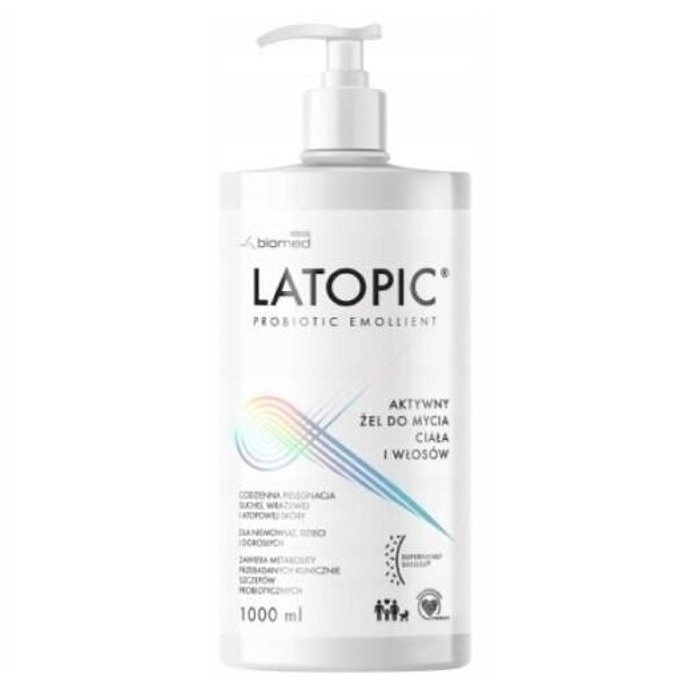 Latopic żel do mycia ciała i włosów 1000 ml