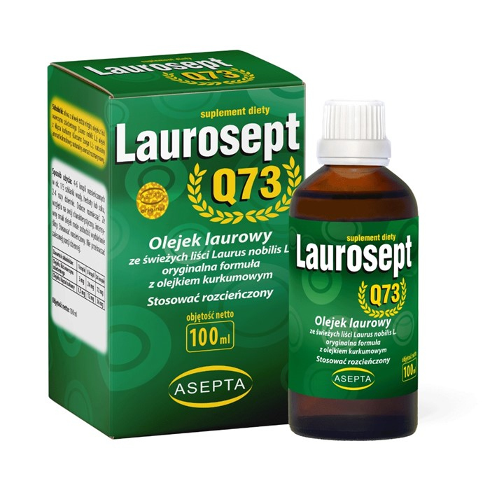 Laurosept Q73 olejek laurowy z olejkiem kurkumowym, 100 ml