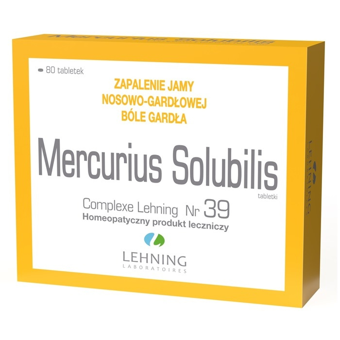 Lehning Mercurius Solubilis Nr 39 tabletki, 80 szt.