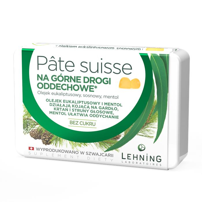 Lehning Pate Suisse Na górne drogi oddechowe żelki, 50 g