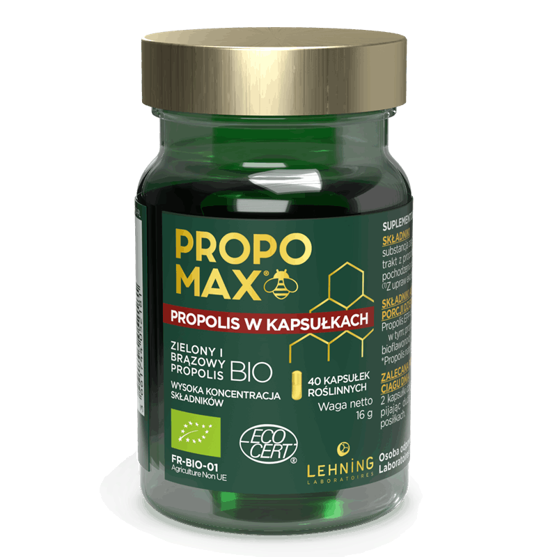 Lehning Propomax Propolis w kapsułkach, 40 szt.