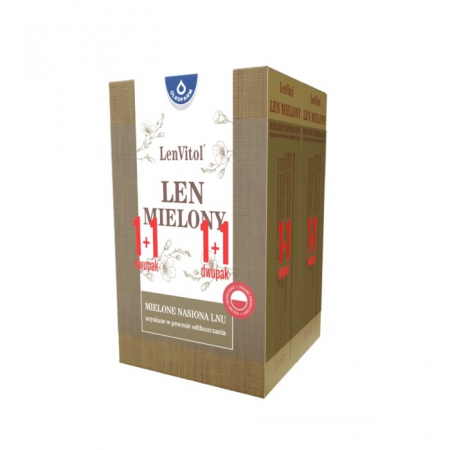 Len mielony odtłuszczony  2 x 200 g (2 w cenie 1)
