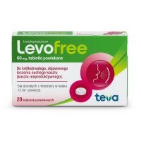 Levofree 60 mg tabletki powlekane na suchy kaszel, 20 szt.